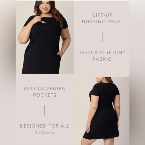 Kindred Bravely Nursing Dress Eleanora Size Small Maternity Pregnancy Postpartum - Picture 13 of 14